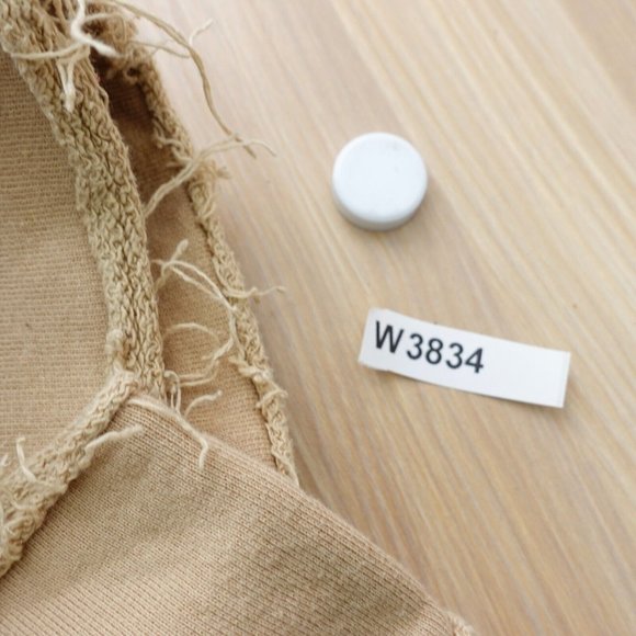 Distressed Camel Sweatshirt Womens XS Cut Out Ripped Pullover  ALALA Cypher USA - Picture 16 of 16